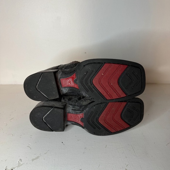 Ariat Boots Red Black Distressed Cowboy Western Whiplash? Men\'s Size 7.5 B main image 6